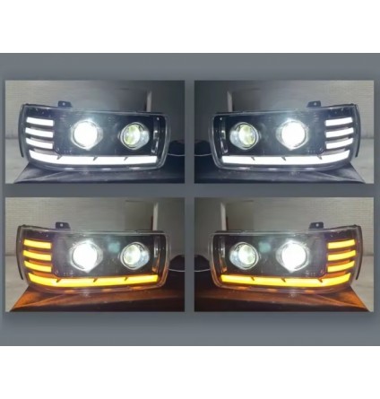 Фара світлодіодна DAF XF95, XF105, XF106, CF, LF з лінзою LED ліва