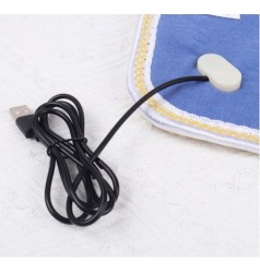 USB грілка килимок флісова 42×42 см — для дому, авто крісла та гуртожитку