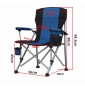 Крісло туристичне складане HOOF CHAIR, синє, до 150 кг, тканина 600D