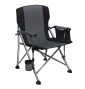 Крісло туристичне складане HOOF CHAIR, сіре, до 150 кг, тканина 600D