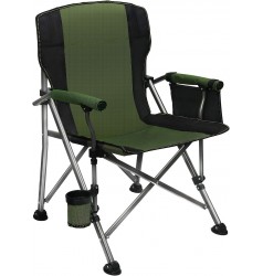 Крісло туристичне складане HOOF CHAIR, зелене, до 150 кг, тканина 600D 