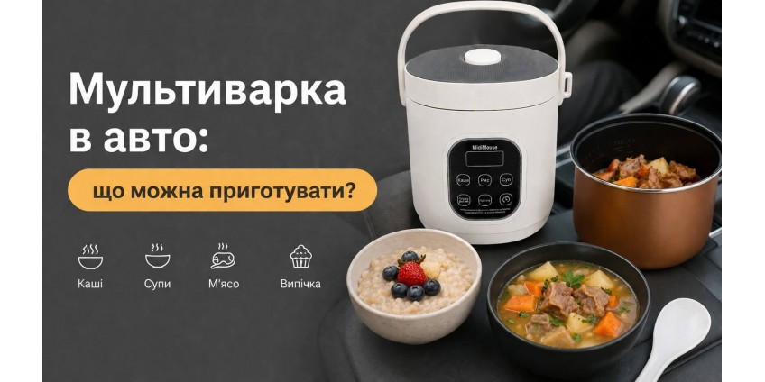 Автомобільні мультиварки: рецепти для водіїв