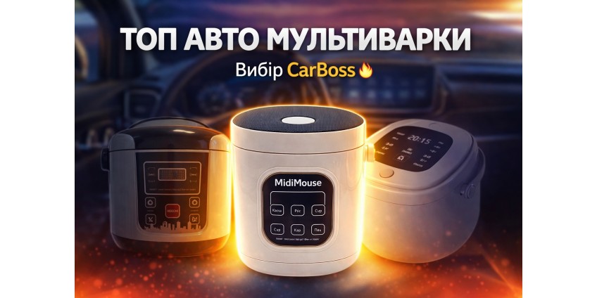 ТОП 5 авто мультиварок за версією магазину CarBoss