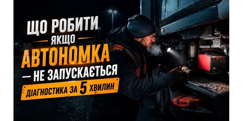 Автономка не запускається — покрокова діагностика за 5 хвилин
