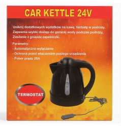 Автомобільний чайник 24В 1л 250Вт чорний