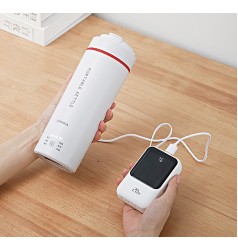 Портативний електричний чайник від розетки 220в та підігрівом від USB 500мл для дому, подорожей та гуртожитку