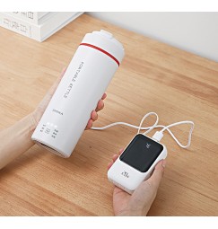 Портативний електричний чайник від розетки 220в та підігрівом від USB 500мл для дому, подорожей та гуртожитку