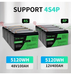 Акумулятор LiFePO4 DATOUBOSS 12,8V 100Ah з BMS літій-залізо-фосфатний