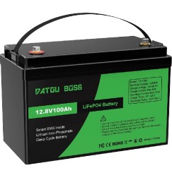 Акумулятор LiFePO4 DATOUBOSS 12,8V 100Ah з BMS літій-залізо-фосфатний
