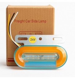 Габаритний ліхтар на причеп жовтий/білий 24v LED