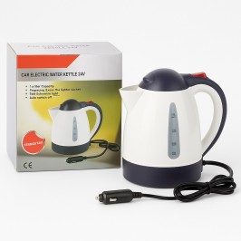 Автомобільний чайник 24В 1л 250Вт білий Автомобільний чайник 24В 1л 250Вт білий